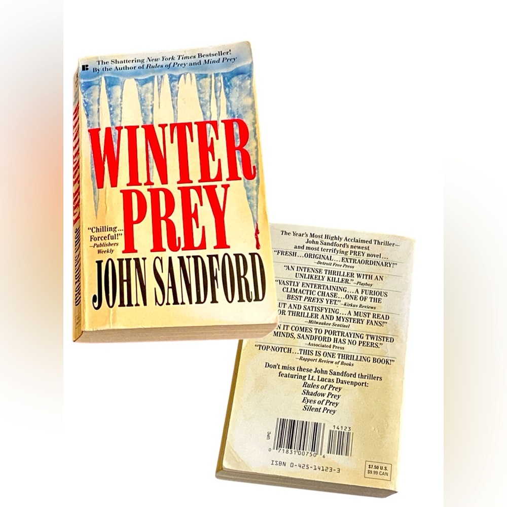 John Sandford Winter Prey Paperback Book